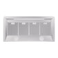 ILVE Majestic II 48-Inch Chimney Wall-Mount Ducted Range Hood, 850 CFM, Stainless Steel, UAM120SS