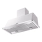 ILVE Majestic II 48-Inch Chimney Wall-Mount Ducted Range Hood, 850 CFM, White, UAM120WH