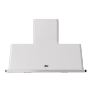 ILVE Majestic II 48-Inch Chimney Wall-Mount Ducted Range Hood, 850 CFM, White, UAM120WH