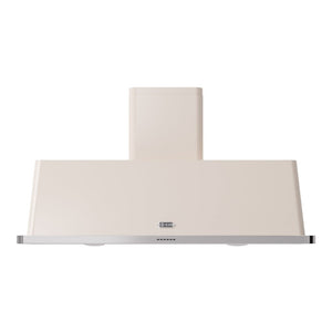 ILVE Majestic II 60-Inch Chimney Wall-Mount Ducted Range Hood, 850 CFM, Antique White, UAM150AW