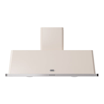 ILVE Majestic II 60-Inch Chimney Wall-Mount Ducted Range Hood, 850 CFM, Antique White, UAM150AW
