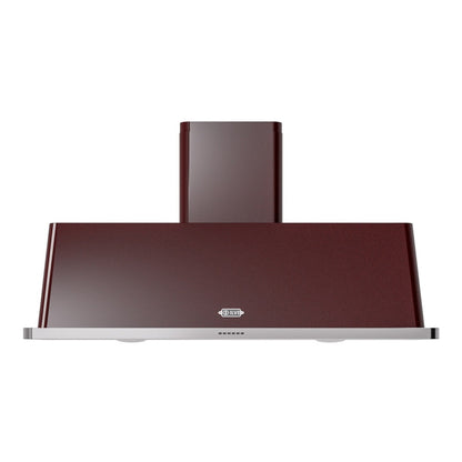 ILVE Majestic II 60-Inch Chimney Wall-Mount Ducted Range Hood, 850 CFM, Burgundy, UAM150BU