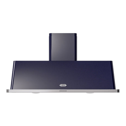 ILVE Majestic II 60-Inch Chimney Wall-Mount Ducted Range Hood, 850 CFM, Midnight Blue, UAM150MB