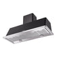 ILVE Majestic II 60-Inch Chimney Wall-Mount Ducted Range Hood, 850 CFM, Graphite Matte, UAM150MG