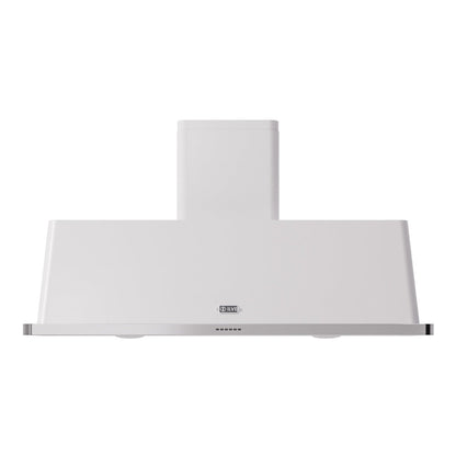 ILVE Majestic II 60-Inch Chimney Wall-Mount Ducted Range Hood, 850 CFM, White, UAM150WH