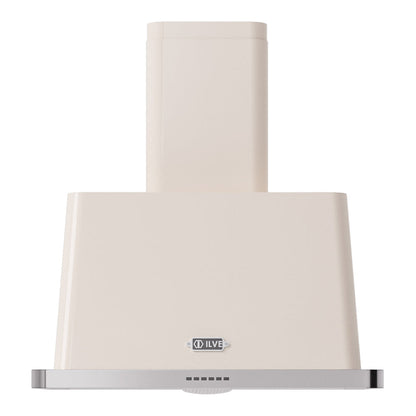 ILVE Majestic II 30-Inch Chimney Wall-Mount Ducted Range Hood, 600 CFM, Antique White, UAM76AW