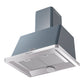 ILVE Majestic II 30-Inch Chimney Wall-Mount Ducted Range Hood, 600 CFM, Blue Grey, UAM76BG