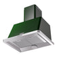 ILVE Majestic II 30-Inch Chimney Wall-Mount Ducted Range Hood, 600 CFM, Emerald Green, UAM76EG