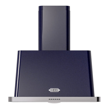 ILVE Majestic II 30-Inch Chimney Wall-Mount Ducted Range Hood, 600 CFM, Midnight Blue, UAM76MB