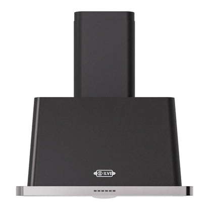 ILVE Majestic II 30-Inch Chimney Wall-Mount Ducted Range Hood, 600 CFM, Graphite Matte, UAM76MG