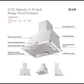 ILVE Majestic II 30-Inch Chimney Wall-Mount Ducted Range Hood, 600 CFM, RAL, UAM76RA