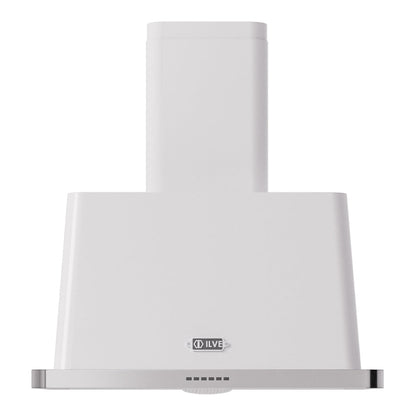 ILVE Majestic II 30-Inch Chimney Wall-Mount Ducted Range Hood, 600 CFM, White, UAM76WH