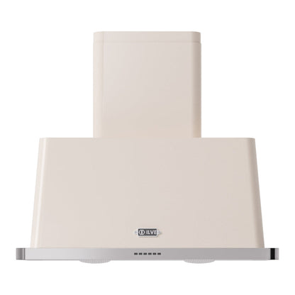 ILVE Majestic II 36-Inch Chimney Wall-Mount Ducted Range Hood, 600 CFM, Antique White, UAM90AW