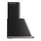 ILVE Majestic II 36-Inch Chimney Wall-Mount Ducted Range Hood, 600 CFM, Glossy Black, UAM90BK