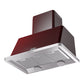 ILVE Majestic II 36-Inch Chimney Wall-Mount Ducted Range Hood, 600 CFM, Burgundy, UAM90BU