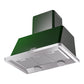 ILVE Majestic II 36-Inch Chimney Wall-Mount Ducted Range Hood, 600 CFM, Emerald Green, UAM90EG
