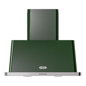 ILVE Majestic II 36-Inch Chimney Wall-Mount Ducted Range Hood, 600 CFM, Emerald Green, UAM90EG