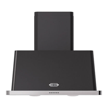 ILVE Majestic II 36-Inch Chimney Wall-Mount Ducted Range Hood, 600 CFM, Graphite Matte, UAM90MG