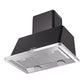 ILVE Majestic II 36-Inch Chimney Wall-Mount Ducted Range Hood, 600 CFM, Graphite Matte, UAM90MG