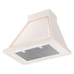 ILVE Nostalgie II Noblesse 30-Inch Canopy Wall-Mount Ducted Range Hood, 600 CFM, Antique White with Copper Trim, UANB30AWP