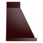 ILVE Nostalgie II Noblesse 30-Inch Canopy Wall-Mount Ducted Range Hood, 600 CFM, Burgundy with Burnished Trim, UANB30BUB