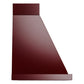 ILVE Nostalgie II Noblesse 30-Inch Canopy Wall-Mount Ducted Range Hood, 600 CFM, Burgundy with Copper Trim, UANB30BUP