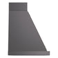 ILVE Nostalgie II Noblesse 30-Inch Canopy Wall-Mount Ducted Range Hood, 600 CFM, Graphite Matte with Burnished Trim, UANB30MGB