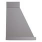 ILVE Nostalgie II Noblesse 30-Inch Canopy Wall-Mount Ducted Range Hood, 600 CFM, Graphite Matte with Chrome Trim, UANB30MGC