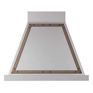 ILVE Nostalgie II Noblesse 30-Inch Canopy Wall-Mount Ducted Range Hood, 600 CFM, Stainless Steel with Burnished Trim, UANB30SSB