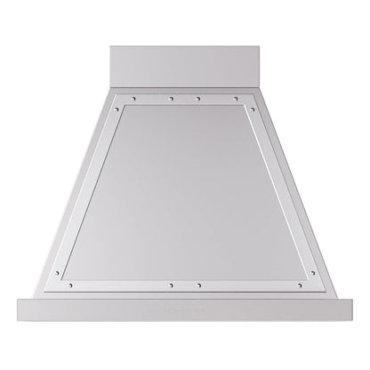 ILVE Nostalgie II Noblesse 30-Inch Canopy Wall-Mount Ducted Range Hood, 600 CFM, Stainless Steel with Chrome Trim, UANB30SSC