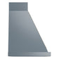 ILVE Nostalgie II Noblesse 36-Inch Canopy Wall-Mount Ducted Range Hood, 600 CFM, Blue Grey with Brass Trim, UANB36BGG