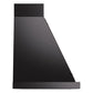 ILVE Nostalgie II Noblesse 36-Inch Canopy Wall-Mount Ducted Range Hood, 600 CFM, Glossy Black with Burnished Trim, UANB36BKB