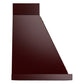 ILVE Nostalgie II Noblesse 36-Inch Canopy Wall-Mount Ducted Range Hood, 600 CFM, Burgundy with Burnished Trim, UANB36BUB