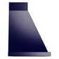 ILVE Nostalgie II Noblesse 36-Inch Canopy Wall-Mount Ducted Range Hood, 600 CFM, Midnight Blue with Chrome Trim, UANB36MBC