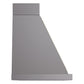 ILVE Nostalgie II Noblesse 36-Inch Canopy Wall-Mount Ducted Range Hood, 600 CFM, Graphite Matte with Brass Trim, UANB36MGG