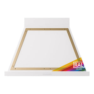 ILVE Nostalgie II Noblesse 36-Inch Canopy Wall-Mount Ducted Range Hood, 600 CFM, RAL with Brass Trim, UANB36RAG