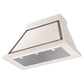 ILVE Nostalgie II Noblesse 40-Inch Canopy Wall-Mount Ducted Range Hood, 600 CFM, Antique White with Burnished Trim, UANB40AWB