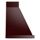 ILVE Nostalgie II Noblesse 40-Inch Canopy Wall-Mount Ducted Range Hood, 600 CFM, Burgundy with Burnished Trim, UANB40BUB