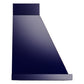 ILVE Nostalgie II Noblesse 40-Inch Canopy Wall-Mount Ducted Range Hood, 600 CFM, Midnight Blue with Copper Trim, UANB40MBP