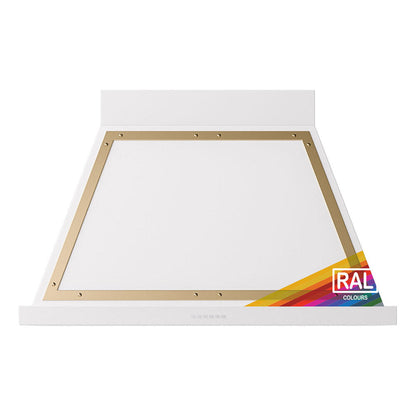 ILVE Nostalgie II Noblesse 40-Inch Canopy Wall-Mount Ducted Range Hood, 600 CFM, RAL with Brass Trim, UANB40RAG