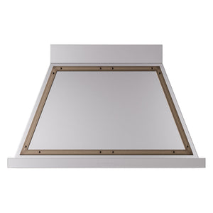 ILVE Nostalgie II Noblesse 40-Inch Canopy Wall-Mount Ducted Range Hood, 600 CFM, Stainless Steel with Burnished Trim, UANB40SSB
