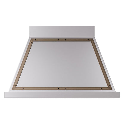 ILVE Nostalgie II Noblesse 40-Inch Canopy Wall-Mount Ducted Range Hood, 600 CFM, Stainless Steel with Burnished Trim, UANB40SSB