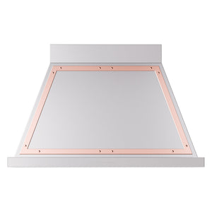 ILVE Nostalgie II Noblesse 40-Inch Canopy Wall-Mount Ducted Range Hood, 600 CFM, Stainless Steel with Copper Trim, UANB40SSP