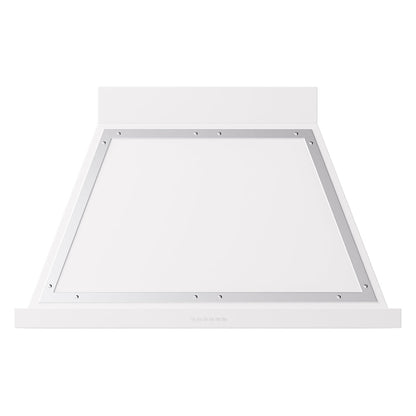 ILVE Nostalgie II Noblesse 40-Inch Canopy Wall-Mount Ducted Range Hood, 600 CFM, White with Chrome Trim, UANB40WHC