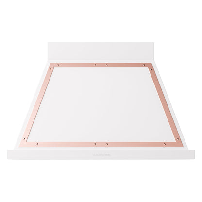 ILVE Nostalgie II Noblesse 40-Inch Canopy Wall-Mount Ducted Range Hood, 600 CFM, White with Copper Trim, UANB40WHP