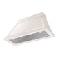ILVE Nostalgie II Noblesse 48-Inch Canopy Wall-Mount Ducted Range Hood, 600 CFM, Antique White with Chrome Trim, UANB48AWC