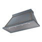 ILVE Nostalgie II Noblesse 48-Inch Canopy Wall-Mount Ducted Range Hood, 600 CFM, Blue Grey with Burnished Trim, UANB48BGB