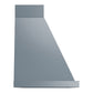 ILVE Nostalgie II Noblesse 48-Inch Canopy Wall-Mount Ducted Range Hood, 600 CFM, Blue Grey with Chrome Trim, UANB48BGC
