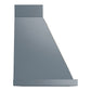 ILVE Nostalgie II Noblesse 48-Inch Canopy Wall-Mount Ducted Range Hood, 600 CFM, Blue Grey with Brass Trim, UANB48BGG