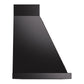 ILVE Nostalgie II Noblesse 48-Inch Canopy Wall-Mount Ducted Range Hood, 600 CFM, Glossy Black with Burnished Trim, UANB48BKB
